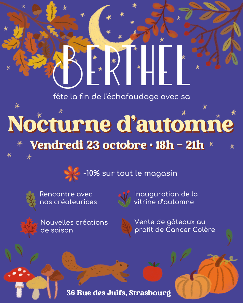 Affiche nocturne d'automne Berthel